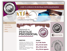 Tablet Screenshot of institutopsicologiaforense.com